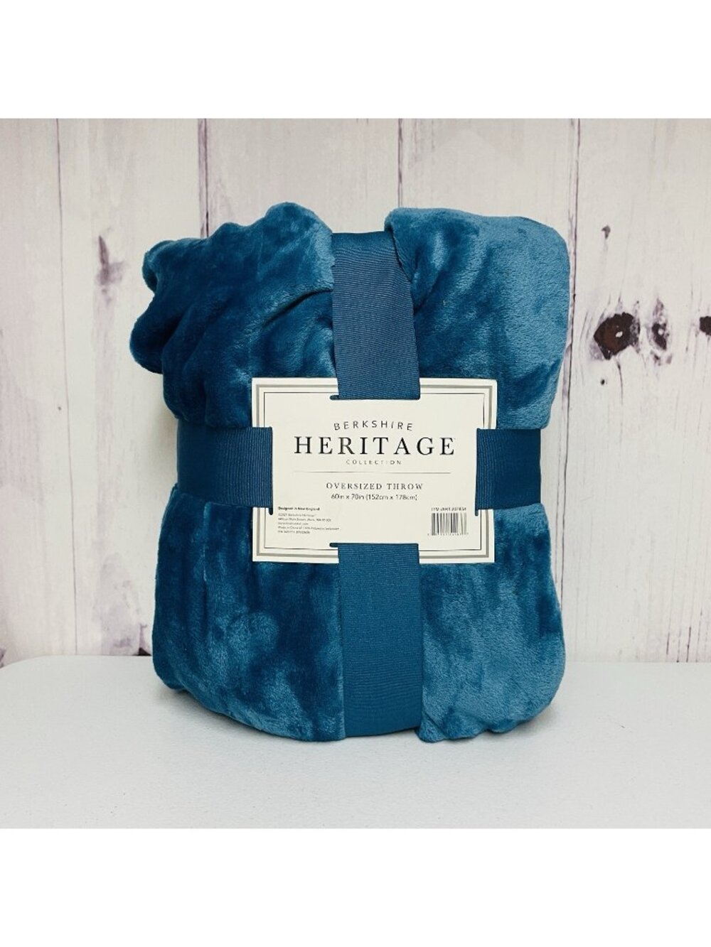 Berkshire Heritage Collection Oversized Throw 60x70 Blue Soft Blanket